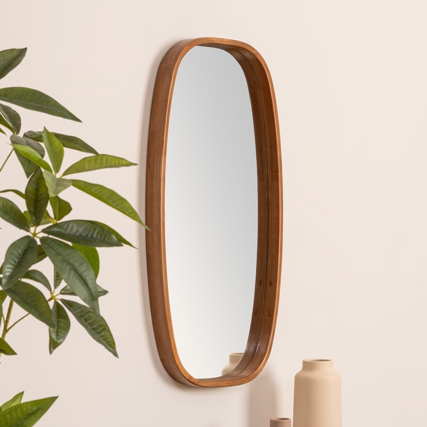 Atmosphera - Miroir mural JASNA 80x40 cm hévéa