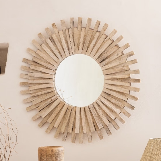 Atmosphera - Miroir mural MANON d. 88 cm sapin