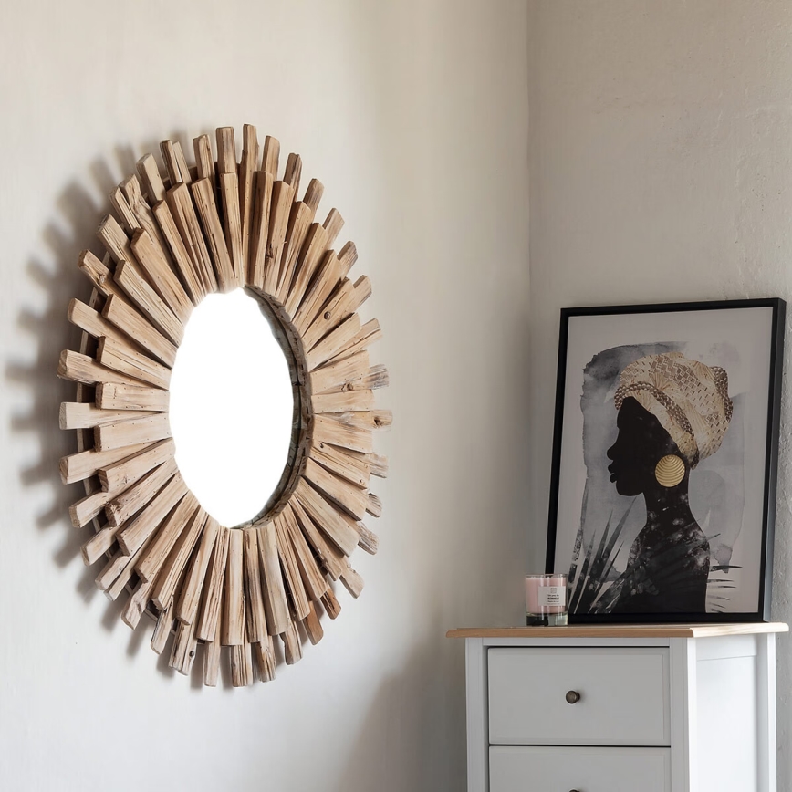 Atmosphera - Miroir mural MANON d. 88 cm sapin
