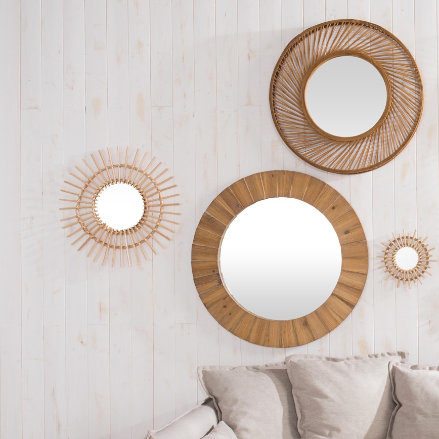 Atmosphera - Miroir mural PAMELA d. 83 cm sapin