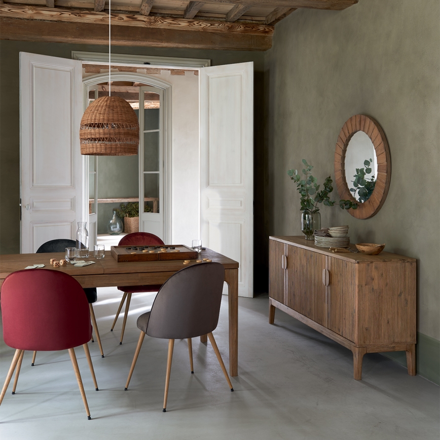 Atmosphera - Miroir mural PAMELA d. 83 cm sapin