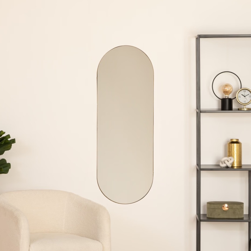 Atmosphera - Miroir mural SELENA 112x40 cm doré