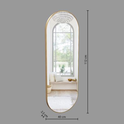 Atmosphera - Miroir mural SELENA 112x40 cm doré