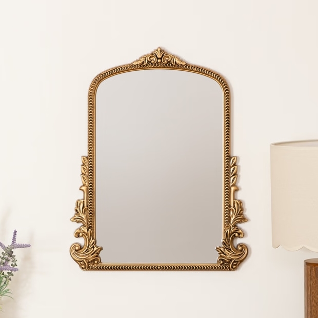Atmosphera - Miroir mural VICTORIA 51x41 cm doré