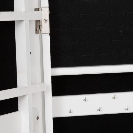 Atmosphera - Miroir sur pied avec boîte à bijoux KRISTIN 146,8 x 37 cm blanc