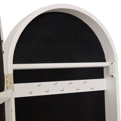 Atmosphera - Miroir sur pied avec boîte à bijoux LEXY 158x38 cm blanc