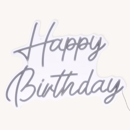 Atmosphera - Neon da parete a LED BUON COMPLEANNO LED/5V