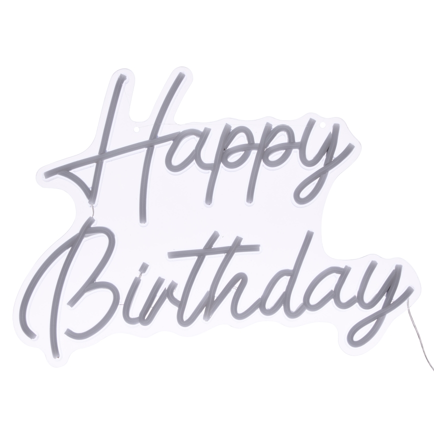 Atmosphera - Neon da parete a LED BUON COMPLEANNO LED/5V