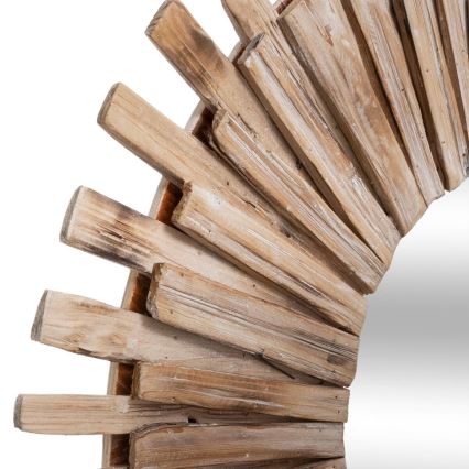 Atmosphera - Specchio da parete MANON diametro 88 cm abete
