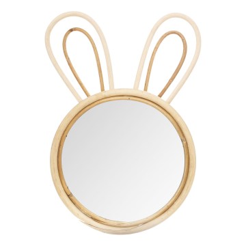 Atmosphera - Specchio da parete per bambini RABBIT 37x24 cm in bambù
