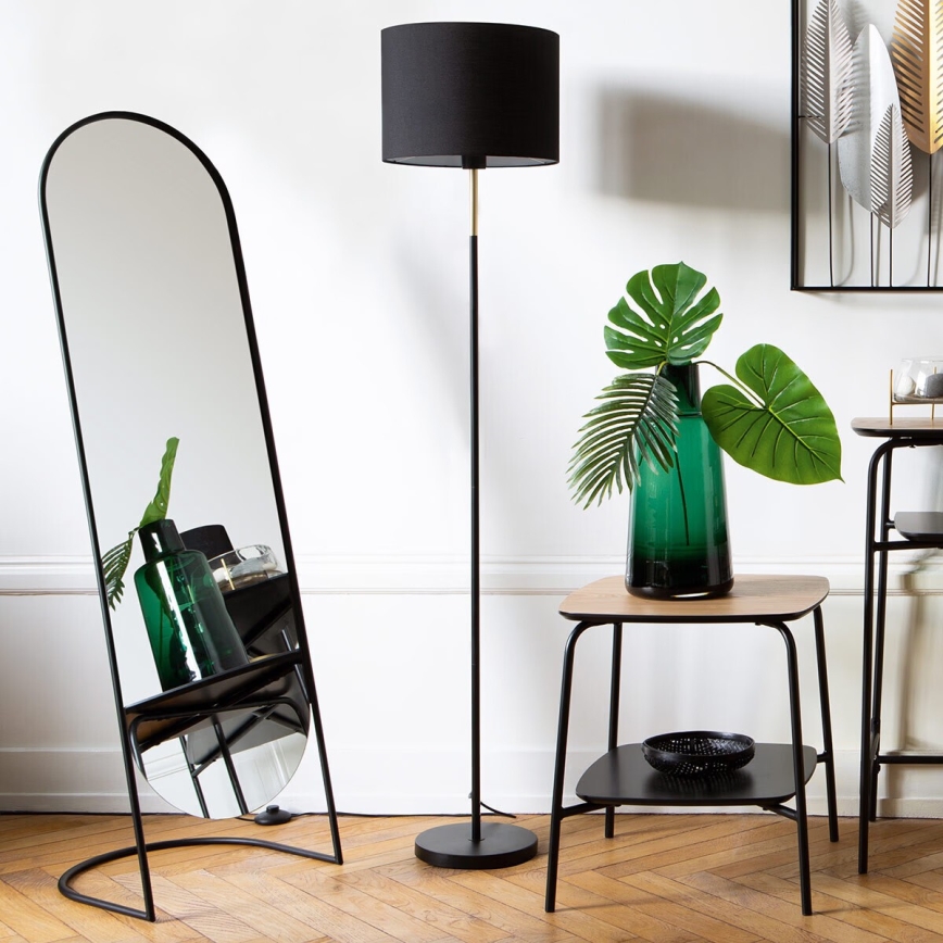 Atmosphera - Specchio da terra JEF 136x39,5 cm nero