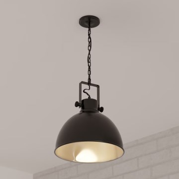 Atmosphera - Suspension chaîne BASALT 1xE27/25W/230V noir