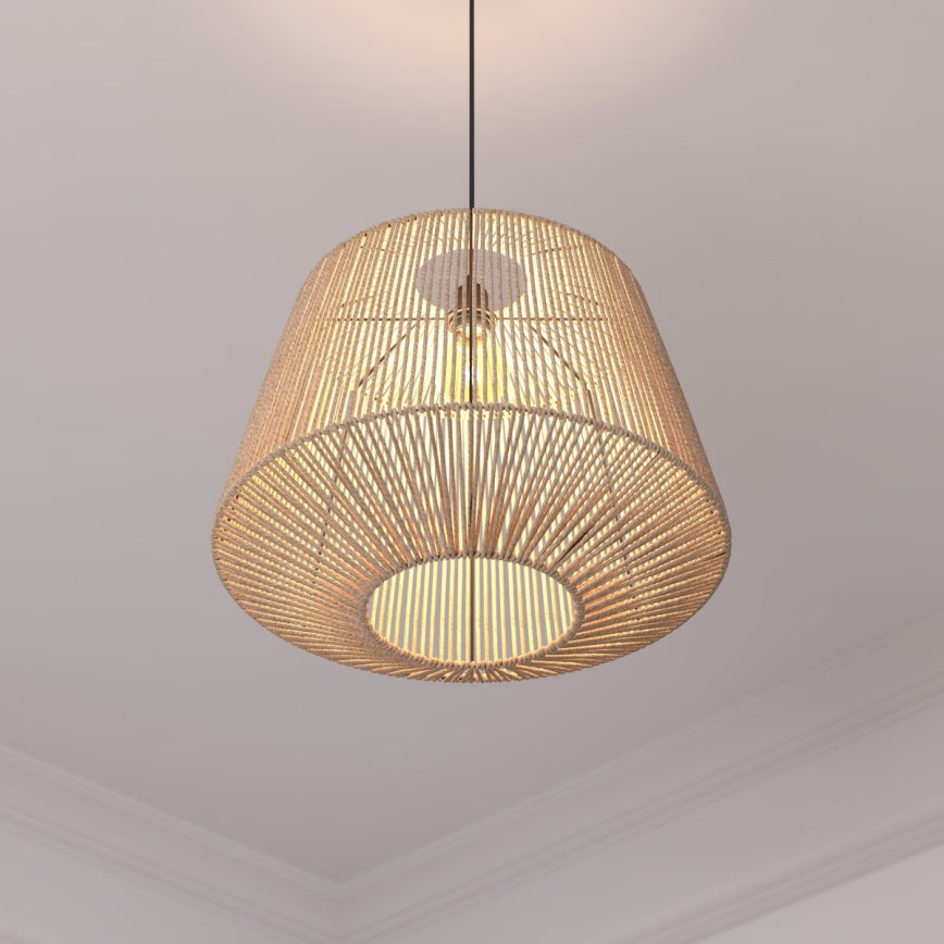 Atmosphera - Suspension filaire JILY 1xE27/40W/230V jute