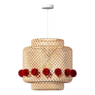 Atmosphera - Suspension sur câble LIBY 1xE27/25W/230V bambou