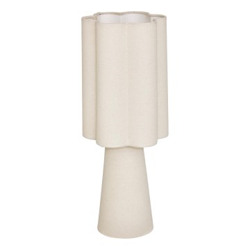 Atmosphera - Tischlampe BLANCA 1xE27/25W/230V cremefarben