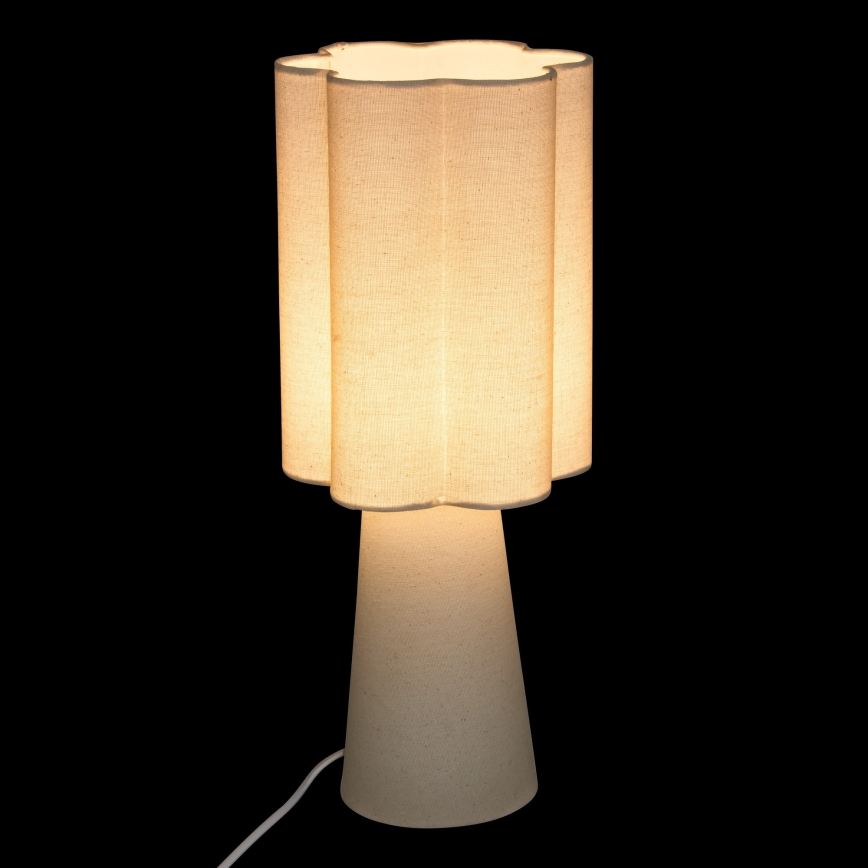 Atmosphera - Tischlampe BLANCA 1xE27/25W/230V cremefarben
