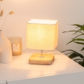 Atmosphera - Tischleuchte TOXEY 1xE14/25W/230V Kiefer/beige
