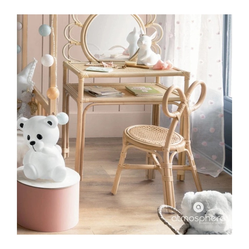 Atmosphera - Veilleuse de nuit LED pour enfants TEDDY LED/3xAA blanche