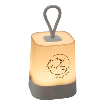 Atmosphera - Veilleuse de nuit tactile rechargeable pour enfants RABBIT LED/3,7V 1200 mAh gris