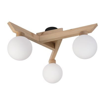 Aufbau-Deckenleuchte ANTONIO 3xG9/5W/230V Eiche/Weiß