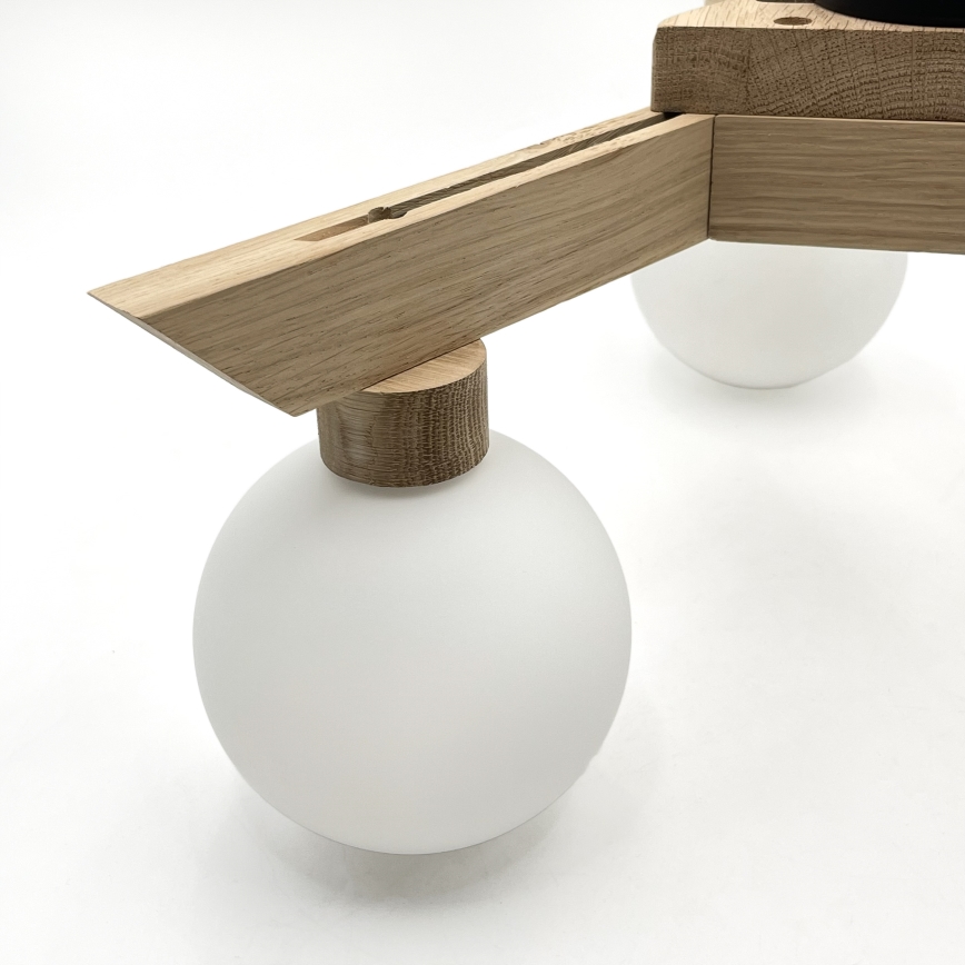 Aufbau-Deckenleuchte ANTONIO 3xG9/5W/230V Eiche/Weiß