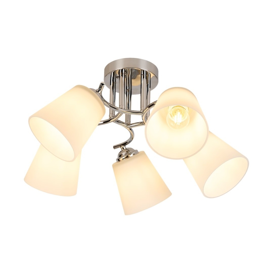 Aufbau-Deckenleuchte PAFOS 5xE27/15W/230V, hochglänzender Chrom