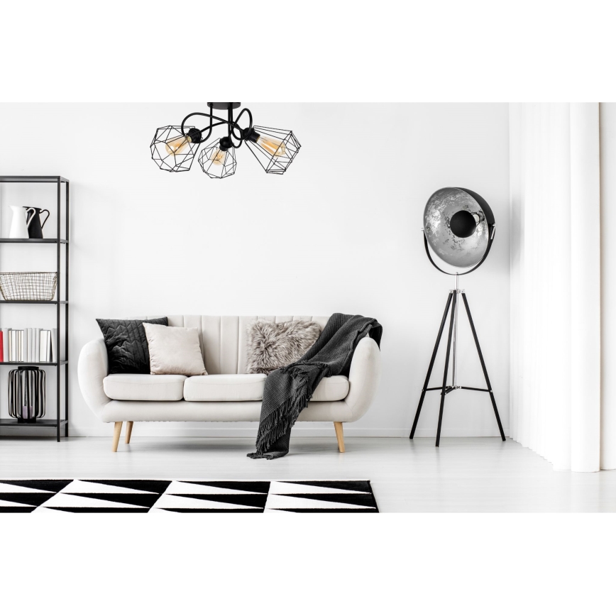 Aufbauleuchte DIAMENT 3xE27/60W/230V