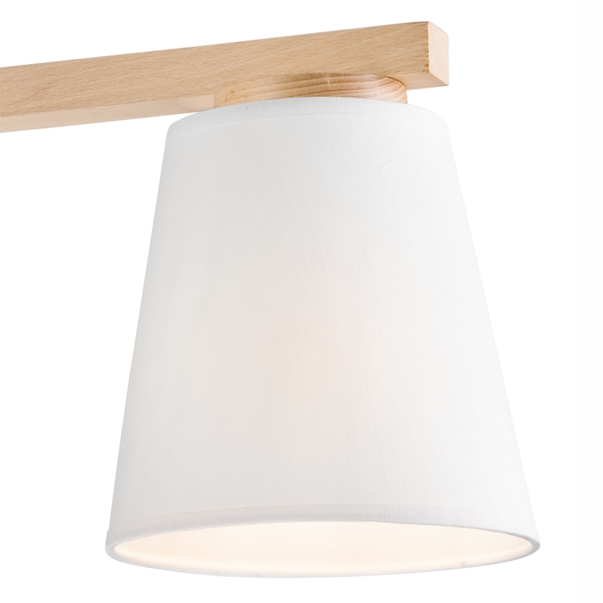 Aufbauleuchte ELLIE 3xE27/60W/230V Buche - FSC-zertifiziert