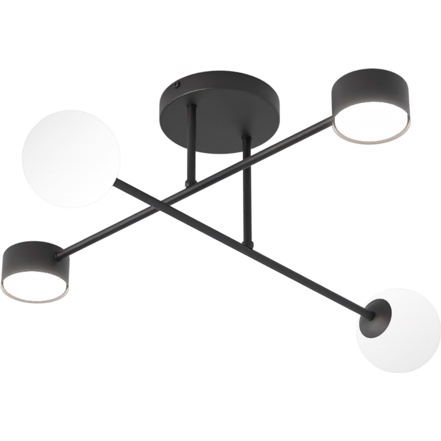 Aufbauleuchte HOLON 2xG9/8W/230V + 2xGX53/12W schwarz