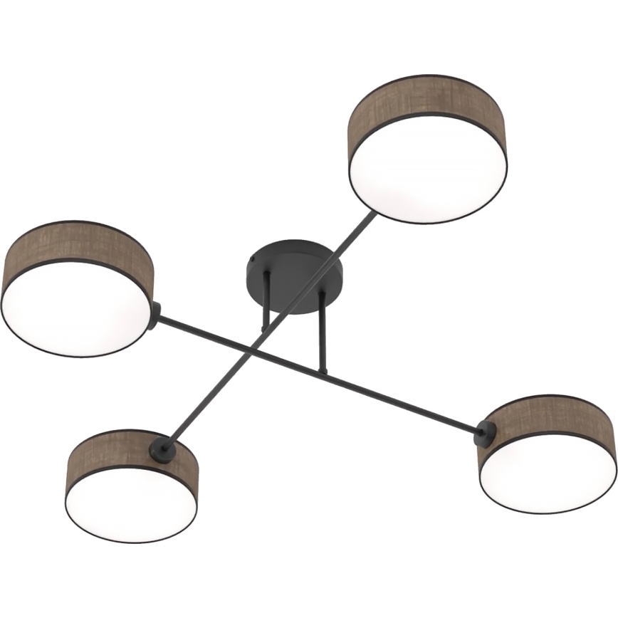 Aufbauleuchte MAGA 4xE14/10W/230V braun