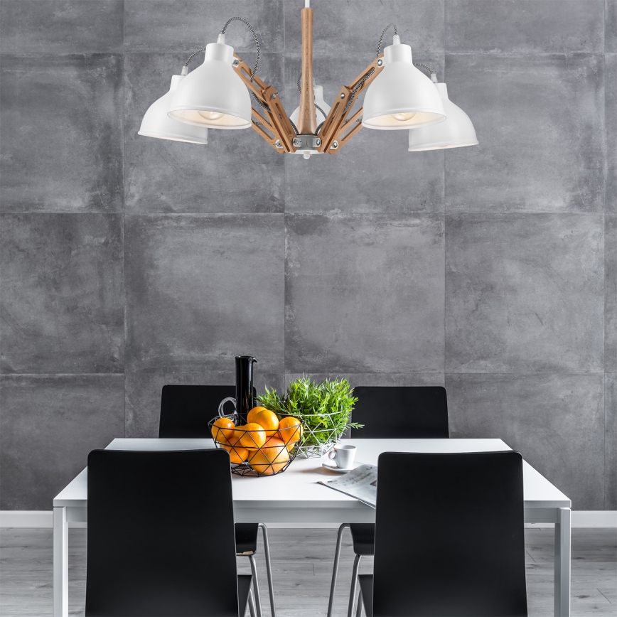 Aufbauleuchte MARCELLO 5xE27/60W/230V - FSC-zertifiziert