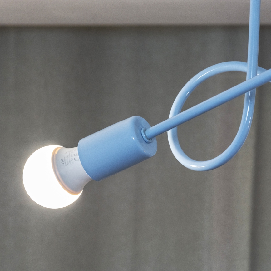 Aufbauleuchte OXFORD 2xE27/15W/230V blau