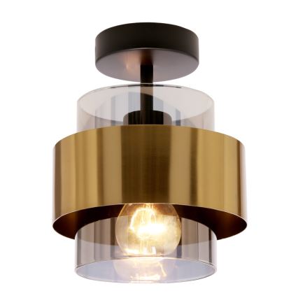 Aufbauleuchte SPIEGA 1xE27/60W/230V golden/schwarz