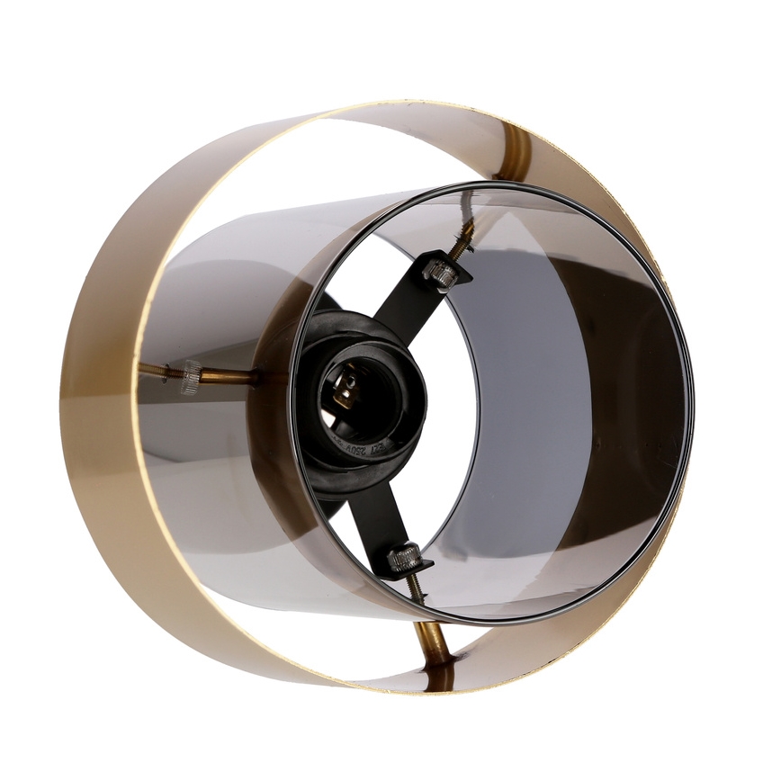 Aufbauleuchte SPIEGA 1xE27/60W/230V golden/schwarz