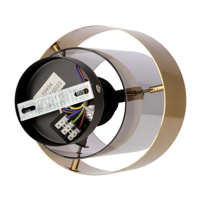Aufbauleuchte SPIEGA 1xE27/60W/230V golden/schwarz
