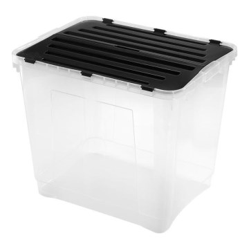 Aufbewahrungsbox DRAGON 100 l schwarz/klar