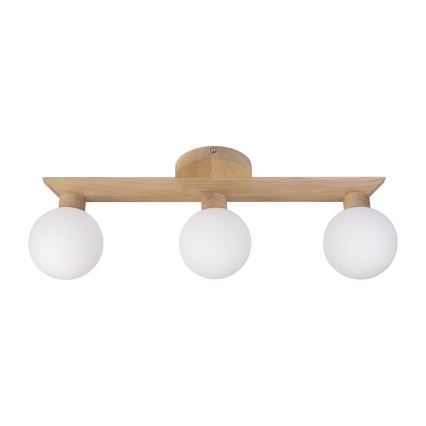 Aufgesetzte Deckenleuchte ANTONIO 3xG9/5W/230V Eiche/Weiß