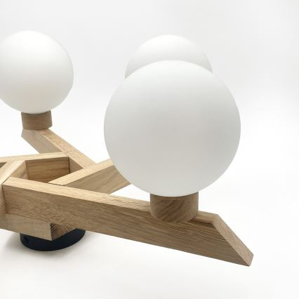 Aufgesetzte Deckenleuchte ANTONIO 5xG9/5W/230V Eiche/Weiß