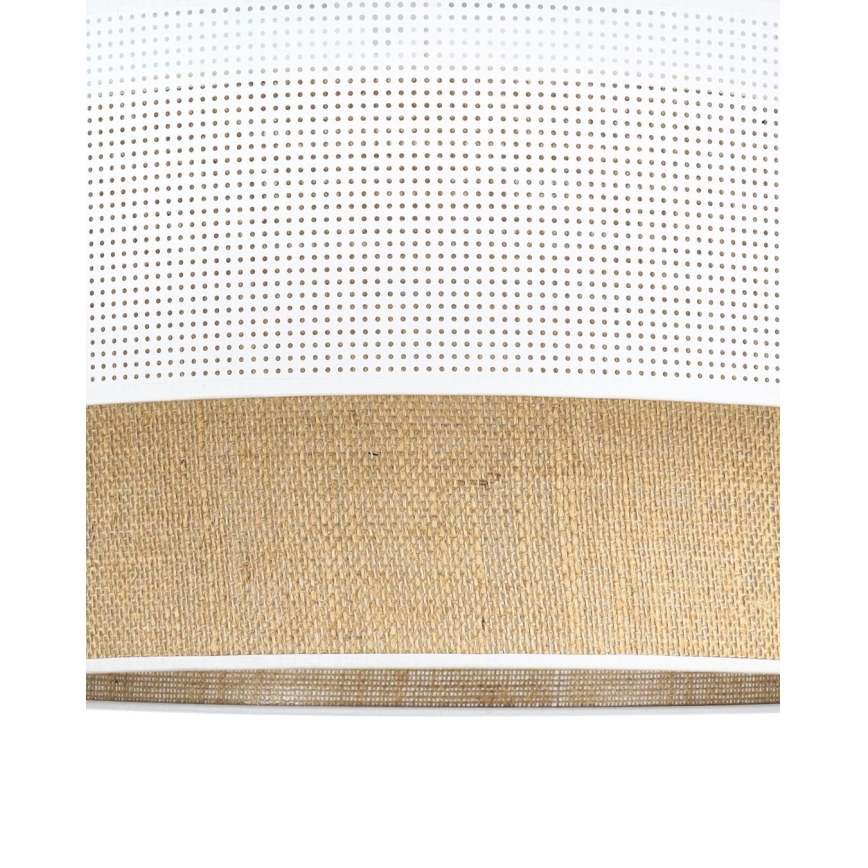 Aufgesetzte Deckenleuchte BORHO 1xE27/60W/230V Ø 40 cm weiß/Jute