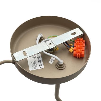 Aufgesetzte Deckenleuchte CHARLIE 2xE27/15W/230V beige