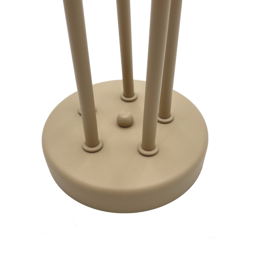 Aufgesetzte Deckenleuchte CHARLIE 5xE27/15W/230V beige