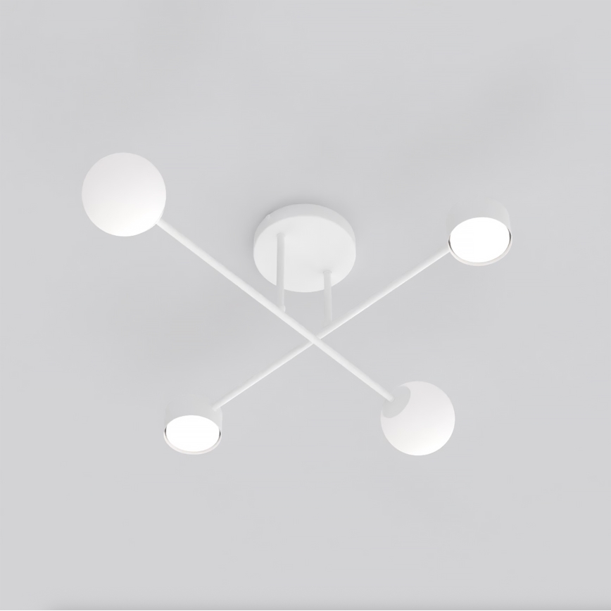 Aufgesetzte Deckenleuchte HOLON 2xG9/8W/230V + 2xGX53/12W weiß