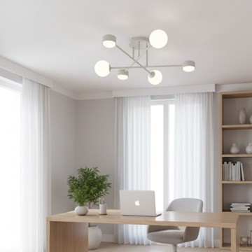 Aufgesetzte Deckenleuchte HOLON 3xG9/8W/230V + 3xGX53/12W Weiß