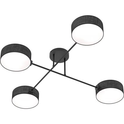 Aufgesetzte Deckenleuchte MAGA 4xE14/10W/230V schwarz