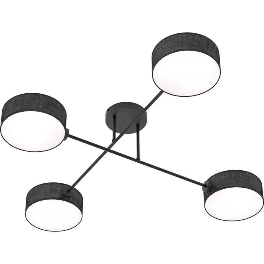 Aufgesetzte Deckenleuchte MAGA 4xE14/10W/230V schwarz