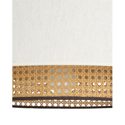 Aufgesetzte Deckenleuchte NATIA 1xE27/60W/230V weiß/braun