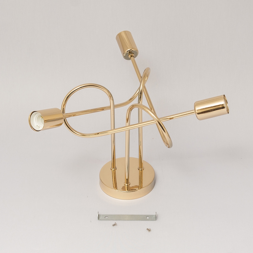 Aufgesetzte Deckenleuchte OXFORD 3xE27/15W/230V goldfarben