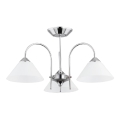 Aufgesetzte Deckenleuchte TAPER 3xE27/15W/230V Hochglanz-Chrom