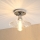 Aufgesetzte Deckenleuchte TRISH 1xE27/15W/230V glänzender Chrom/klares Glas