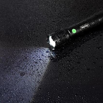 Aufladbare LED-Taschenlampe LED/10W/5V IPX4 800 glänzend 1200 mAh